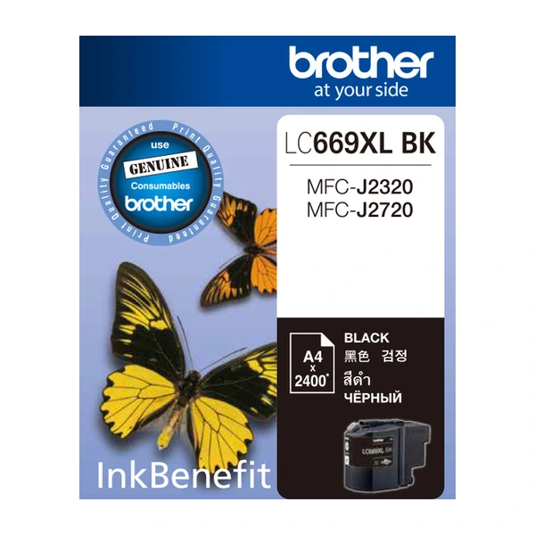 Brother兄弟牌 LC-669XLBK 墨水匣