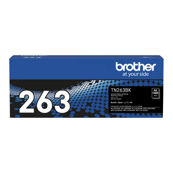 Brother兄弟牌 TN-263BK 原廠黑色碳粉匣