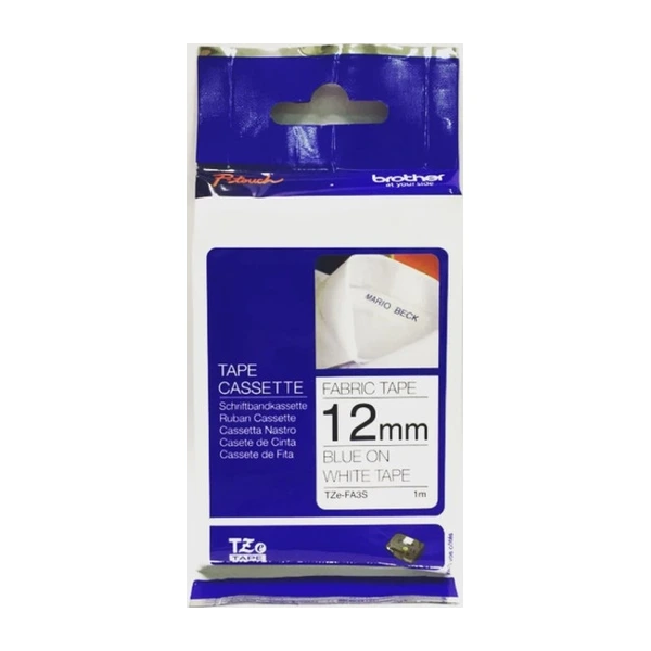 Brother兄弟牌 TZe-FA3S 布質燙印標籤帶（1 米試用帶）